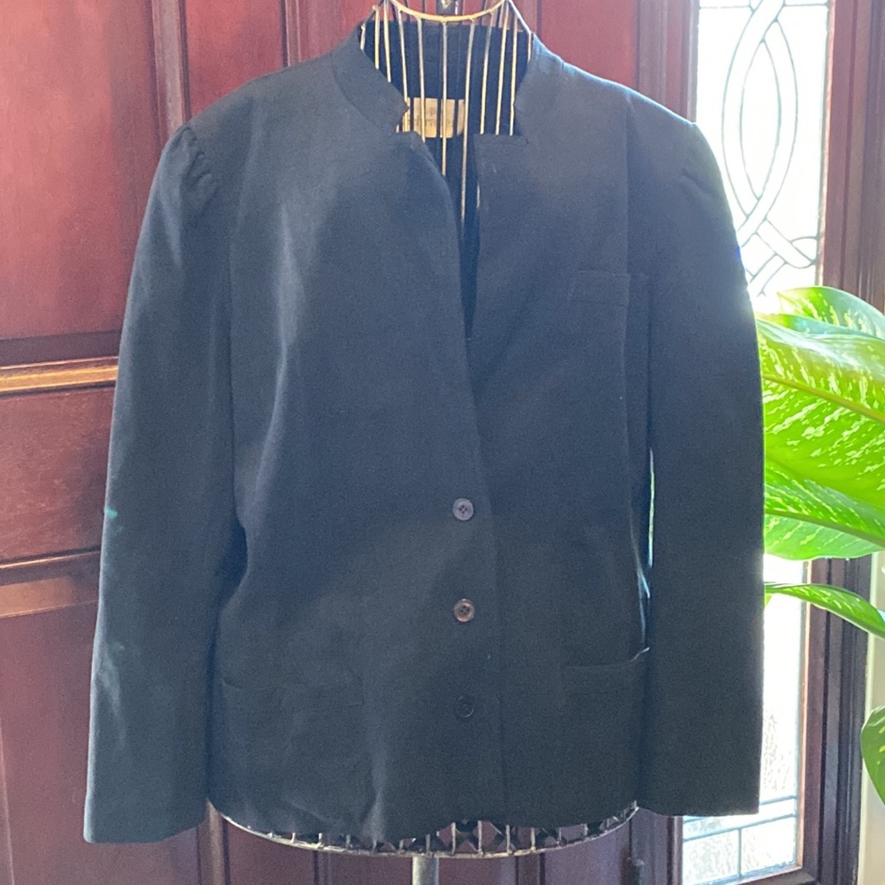 ~Abe Schrader~ Vintage 70s Faux Suede Black Jacket
